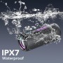 TIMU Altavoz Bluetooth 5.4 Potente, 30W Altavoces Bluetooth con Refuerzo del Bass 3.0, 8 Cambios RGB, 30H Reproducción Bluetooth