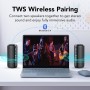 TIMU Altavoz Bluetooth 5.4 Potente, 30W Altavoces Bluetooth con Refuerzo del Bass 3.0, 8 Cambios RGB, 30H Reproducción Bluetooth