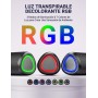 UOHHBOE Altavoz Bluetooth 5.3, Altavoz Bluetooth Potente con Luz RGB, Graves Potentes, 15 W Altavoces Bluetooth Speaker
