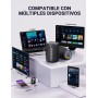 UOHHBOE Altavoz Bluetooth 5.3, Altavoz Bluetooth Potente con Luz RGB, Graves Potentes, 15 W Altavoces Bluetooth Speaker