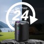 Altavoz Bluetooth Portátil Potente Inalámbrico con Luz LED, Bluetooth 5.4, 24 Horas, Graves Mejorados, 360° Sonido Estéreo,