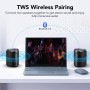 Altavoz Bluetooth Portátil Potente Inalámbrico con Luz LED, Bluetooth 5.4, 24 Horas, Graves Mejorados, 360° Sonido Estéreo,