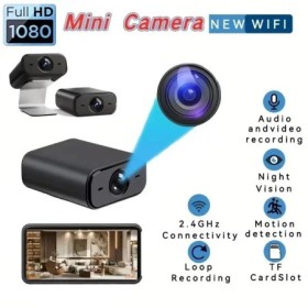 Mini cámara Wifi inalámbrica de vigilancia del hogar conectar teléfono