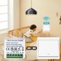Interruptor de luz de pared inteligente inalámbrico de 433MHz, Panel a