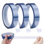 Jinsion 3 Rollos Cintas Térmicas Azul,20mm x 33m Cintas de Alta Temperatura,Cinta Adhesiva de Alta Temperatura Sin