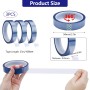 Jinsion 3 Rollos Cintas Térmicas Azul,20mm x 33m Cintas de Alta Temperatura,Cinta Adhesiva de Alta Temperatura Sin