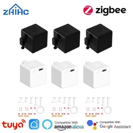 Tipo-C recargable Tuya Zigbee Smart Touch Fingerbot Plus 5V Robot botó
