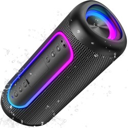 UOHHBOE - Altavoz Bluetooth Potente 30W, Bajos Profundos y Agudos Nítidos, Bluetooth 5.4, 30H Reproducción, IPX5 Impermeable,