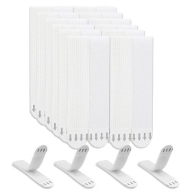 flintronic Adhesivo Doble Cara Fuerte, 36 Pares 19*92mm Adhesivo Doble cara, Belcro Adhesivo Fuerte, Hook y Loop Auto Adhesivo