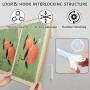flintronic Adhesivo Doble Cara Fuerte, 36 Pares 19*92mm Adhesivo Doble cara, Belcro Adhesivo Fuerte, Hook y Loop Auto Adhesivo