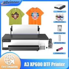 Impresora A3 XP600 DTF, máquina de impresión de camisetas, impresora d