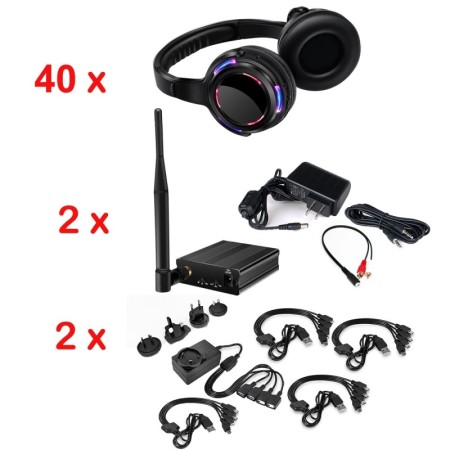 Auriculares de discoteca silenciosos al por mayor competitivos Paquete