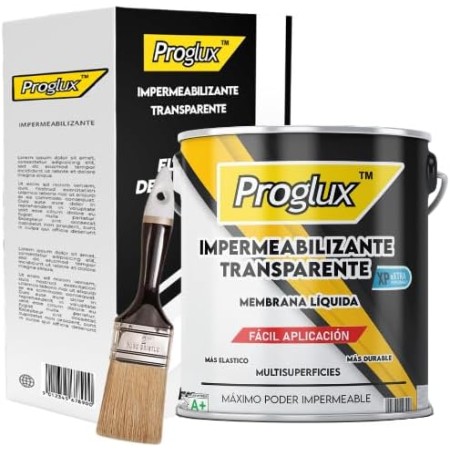 Proglux | Sellador Impermeable Transparente 750ml - Impermeabilizante Transparente – Revestimiento como Sellador Fugas Agua en