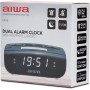 Aiwa CR-15: Radio Reloj Despertador, Pequeño, con función Snooze & Sleep, Despertador por Radio o Alarma