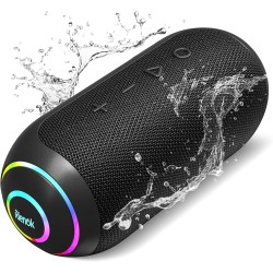 RIENOK Altavoz Bluetooth Potente 35W Tweeter y Woofer Bluetooth 5.3 Impermeable IPX7 Portátil Inalámbrica Emparejamiento Estéreo