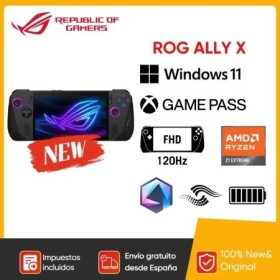 ASUS ROG Ally X - Consola Portátil Gaming 7" FullHD 120Hz AMD Ryzen Z1