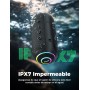 RIENOK Altavoz Bluetooth Potente 35W Tweeter y Woofer Bluetooth 5.3 Impermeable IPX7 Portátil Inalámbrica Emparejamiento Estéreo
