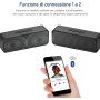 Sonkir Altavoz Bluetooth portátil, Altavoz inalámbrico Bluetooth 5.0 con Graves estéreo 3D Hi-Fi, batería incorporada de 1500