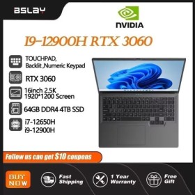 PC de 16 pulgadas Intel Core i9-12900H NVIDIA RTX 3060 6G ordenador 64