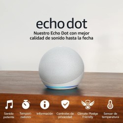 Echo Dot (Última generación) | Altavoz inteligente wifi y Bluetooth con Alexa, con sonido más potente y de mayor amplitud |