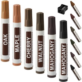 13 Piezas Rotuladores Reparador de Madera Marcadore Madera para Muebles Kit de Marcadores de Reparación de Rayones para Muebles