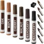 13 Piezas Rotuladores Reparador de Madera Marcadore Madera para Muebles Kit de Marcadores de Reparación de Rayones para Muebles
