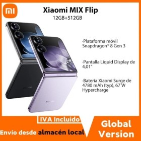 Versión Global Xiaomi MIX Flip Snapdragon 8 Gen 3 Smartphone 4.01» All