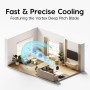 Iris Ohyama Woozoo, 23 m², Table fan, White, 3 speeds, Oscillation, Quiet, Powerful, Desk, Portable, Desktop, Table Fan,