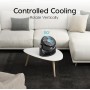 Iris Ohyama Woozoo, 23 m², Table fan, White, 3 speeds, Oscillation, Quiet, Powerful, Desk, Portable, Desktop, Table Fan,