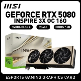 Tarjeta de vídeo gráfica MSI RTX5080 RTX5070 INSPIRE 3X OC GDDR7 256 b