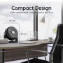 Iris Ohyama Woozoo, 23 m², Table fan, White, 3 speeds, Oscillation, Quiet, Powerful, Desk, Portable, Desktop, Table Fan,