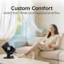 Iris Ohyama Woozoo, 23 m², Table fan, White, 3 speeds, Oscillation, Quiet, Powerful, Desk, Portable, Desktop, Table Fan,