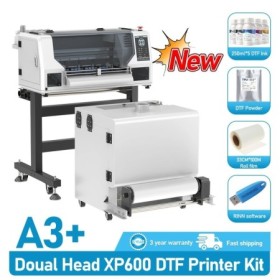 Impresora DTF de doble cabezal A3 +, impresora XP600 DTF, Impresora pa