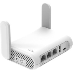 GL.iNet GL-SFT1200 (Opal) Secure Travel WiFi Router - AC1200 Dual Band Gigabit Ethernet Wireless Internet Router | IPv6 | USB2.0