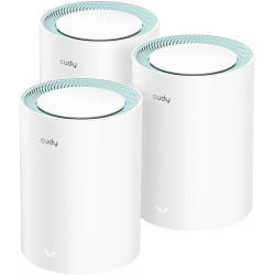 Cudy Sistema Wi-Fi de malla AX1500 WiFi 6 de doble banda, sustituye a routers y extensores, cubre hasta 2500 pies cuadrados, 3