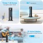 DR.PREPARE Quiet Fan 25dB DC Motor 12W Table Tower Fan 8 Speeds 7m/s Timer Oscillation 80° Sleep Mode with Remote Control for