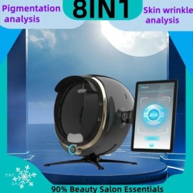 Escáner de espejo inteligente Wifi Facial de 8 espectros en varios idi