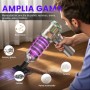 Aspirador de Mano, 22000Pa Aspiradora sin Cable Coche 4 en 1 con Descarga de Polvo Automática con un Toque, Motor sin