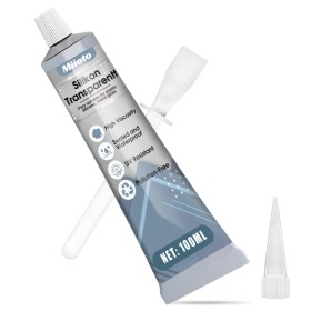 Miioto Silicona Liquida Transparente, Pegamento para Cristal, Pegamento Plastico, Resistente ai Calore, Adecuado para Plástico,