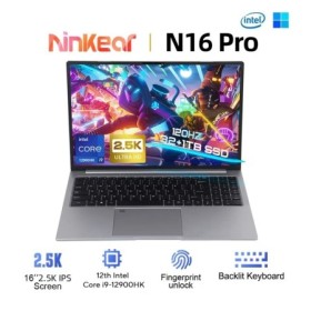 Ninkear-ordenador portátil N16 Pro para videojuegos, 32GB, 1TB, 12th I
