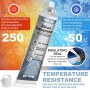 Miioto Silicona Liquida Transparente, Pegamento para Cristal, Pegamento Plastico, Resistente ai Calore, Adecuado para Plástico,