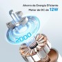 DR.PREPARE Quiet Fan 25dB DC Motor 12W Table Tower Fan 8 Speeds 7m/s Timer Oscillation 80° Sleep Mode with Remote Control for