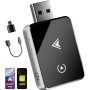 Adaptador Inalámbrico 2 en 1 para CarPlay/Android Auto, PARPAT 2025 Conversión Mejorada de Cable a Inalámbrico con USB/Tipo-C,