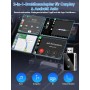 Adaptador Inalámbrico 2 en 1 para CarPlay/Android Auto, PARPAT 2025 Conversión Mejorada de Cable a Inalámbrico con USB/Tipo-C,