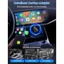 Adaptador Inalámbrico 2 en 1 para CarPlay/Android Auto, PARPAT 2025 Conversión Mejorada de Cable a Inalámbrico con USB/Tipo-C,