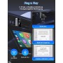 Adaptador Inalámbrico 2 en 1 para CarPlay/Android Auto, PARPAT 2025 Conversión Mejorada de Cable a Inalámbrico con USB/Tipo-C,