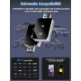 Adaptador Inalámbrico 2 en 1 para CarPlay/Android Auto, PARPAT 2025 Conversión Mejorada de Cable a Inalámbrico con USB/Tipo-C,