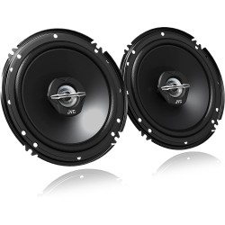 JVC Altavoces Coaxiales para Coche CS-J620X (300W, 16cm, 30W RMS) - Equipo de Audio de 2 Vías, Woofer y Tweeter, Color Negro,