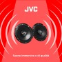 JVC Altavoces Coaxiales para Coche CS-J620X (300W, 16cm, 30W RMS) - Equipo de Audio de 2 Vías, Woofer y Tweeter, Color Negro,