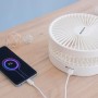 InnovaGoods® Portable Standing Fan, 7200mAh USB Rechargeable Folding Fan with Remote Control, 4 Fan Speed Settings for Bedroom,